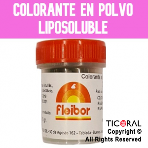COLORANTE FLEIBOR POLVO LIPOSOLUBLE ROSA 5GR x 1